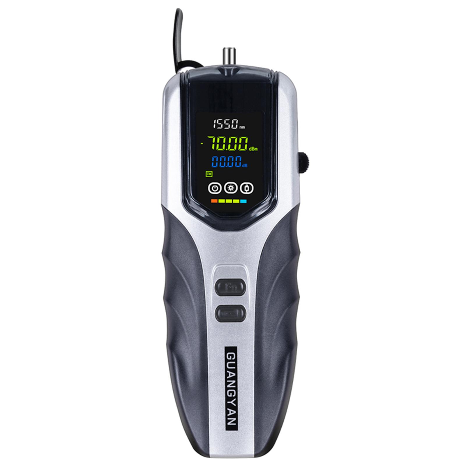 Handheld Optical Power Meter -70~+3dBm Rechargeable Optical Power Tester Portable Digital Mini Light Power Meter with 7