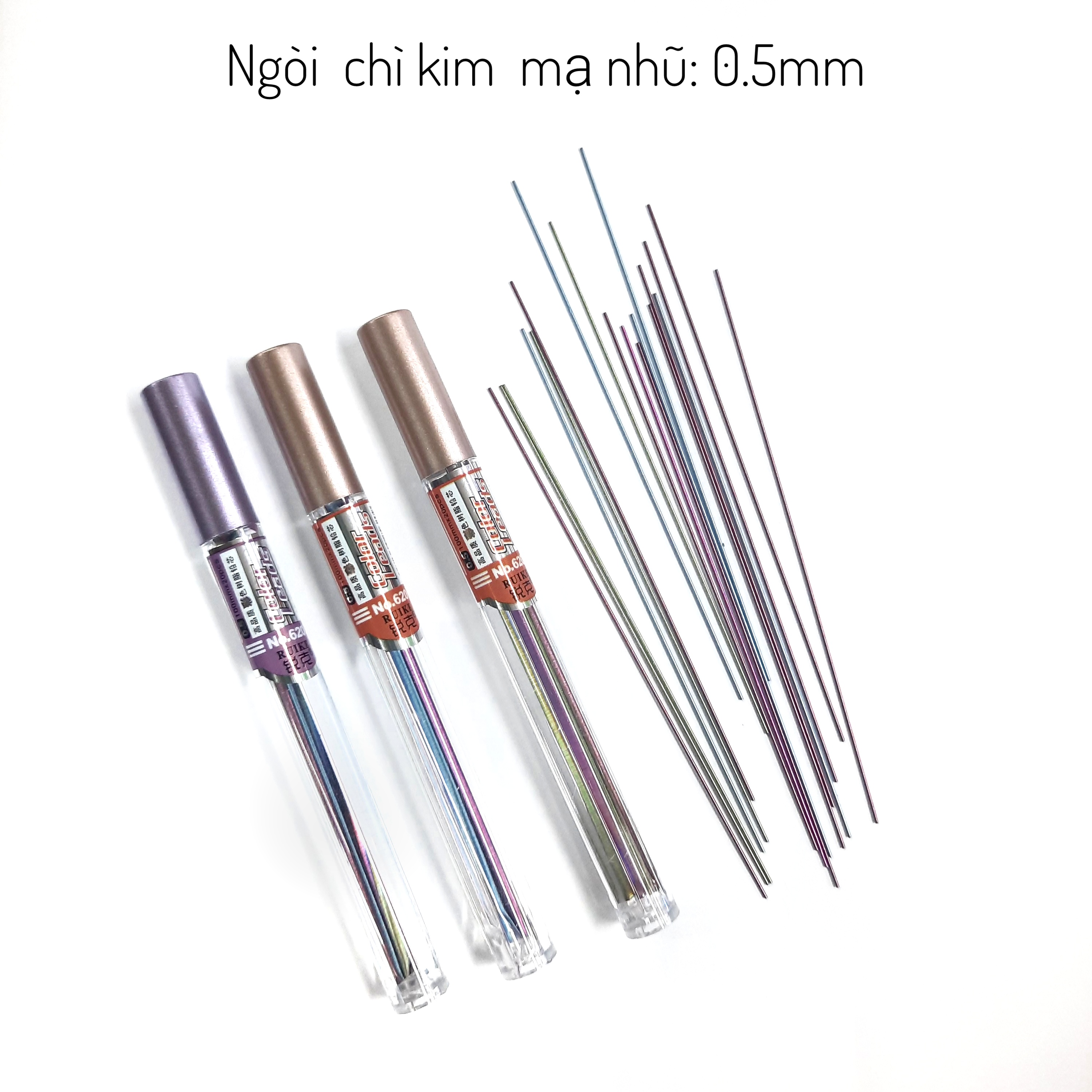 Ngòi chì kim mạ nhũ 0.5mm -2B.Ruột chì kim