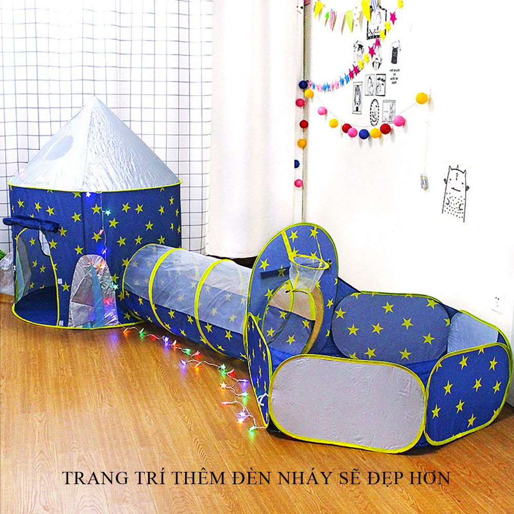 Nhà bóng cho bé gấp gọn, lều bóng cho bé, thiết kế siêu an toàn chắc chắn giành cho bé vui chơi trong nhà