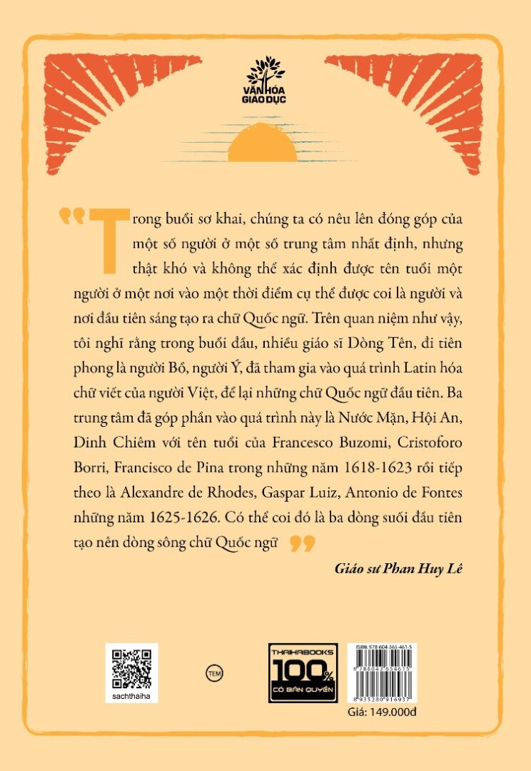 Dòng Chảy Chữ Quốc Ngữ Trong Văn Hóa Việt - Nguyễn Thanh Quang, Linh mục Gioan Võ Đình Đệ (bìa mềm)