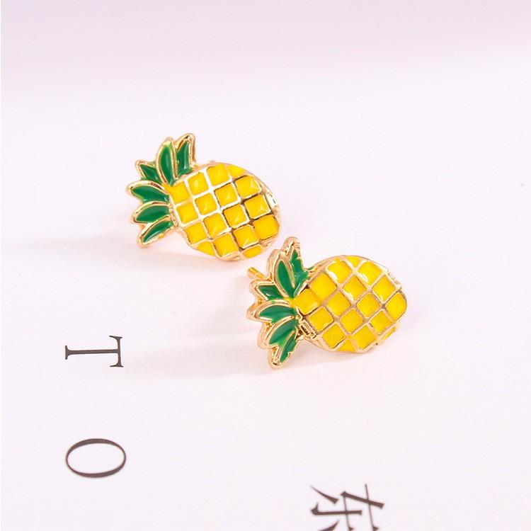 Bông tai trái dứa cute