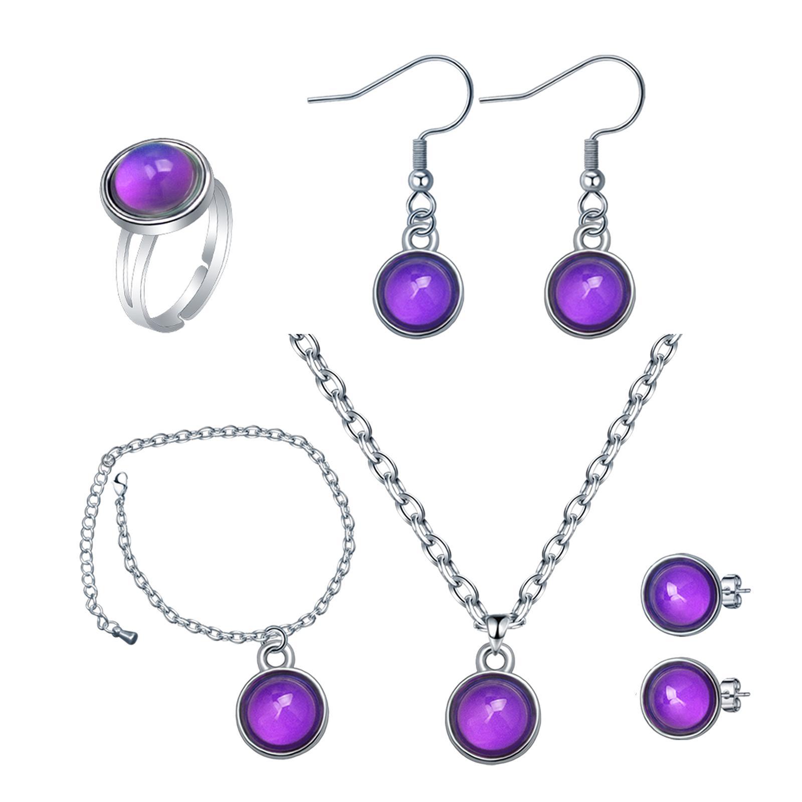 Mood Necklace Jewelry Set Fashion for Girls Women Wife Girlfriend Daily Wear