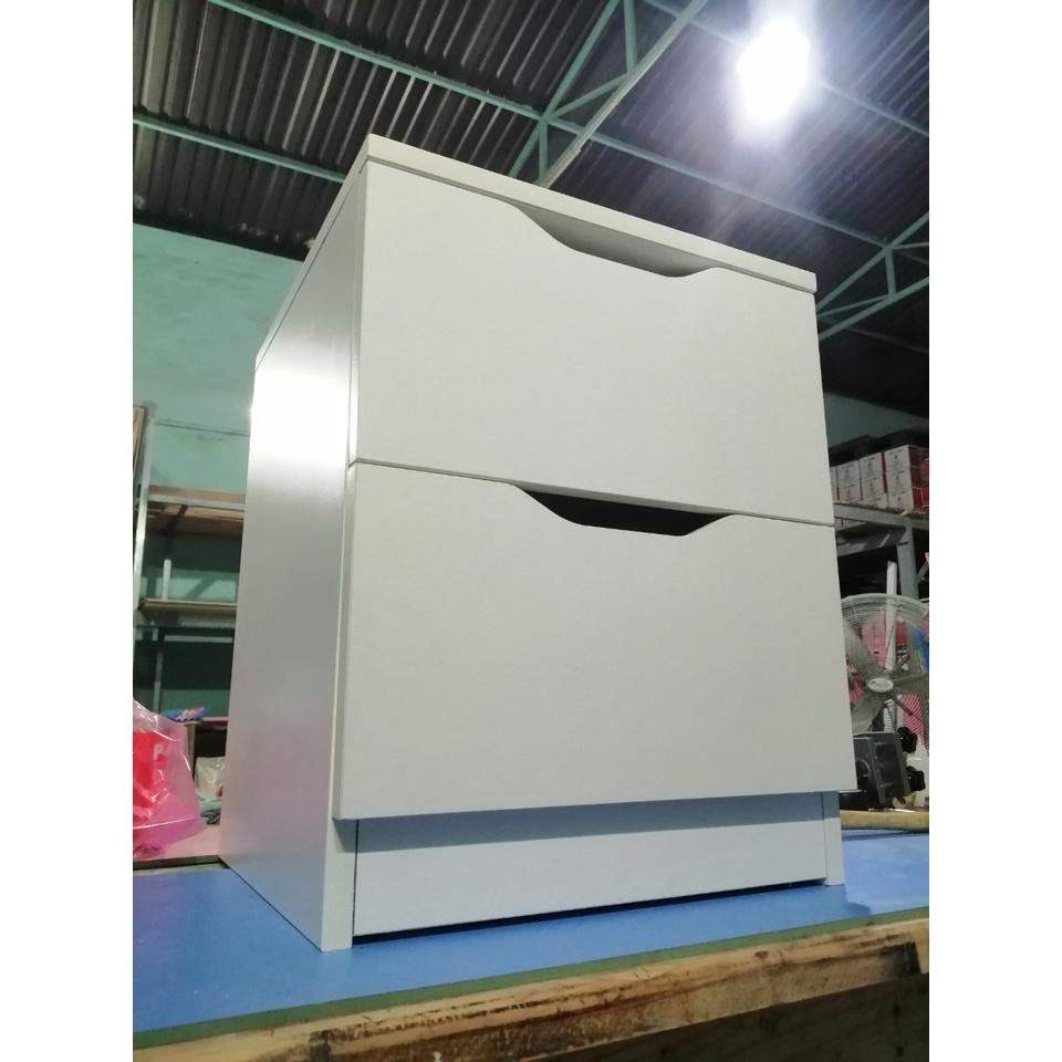 Tủ Đầu Giường SOHO-TADA 2 Ngăn Kéo / R40cm x D40cm x C50cm / Kệ Đầu Giường / Có Kèm Giấy Hướng Dẫn Lắp Ráp
