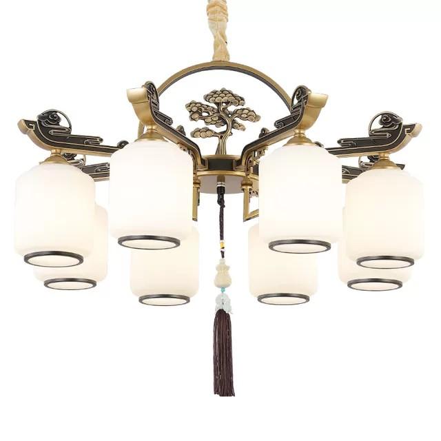 Đèn chùm pha lê cao cấp 15 tay bóng, tặng kèm bóng led N8005