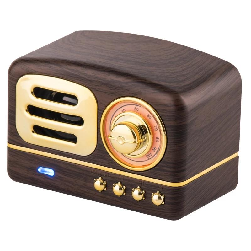 Retro di động di động loa loa mini mini quà tặng gỗ phụ Color: A4 Woofer Size/Full-Range Size: 7-15 days deli