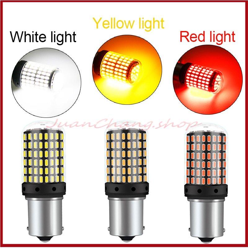 Mới 1X siêu sáng BA15S P21W 1157 BAY15D P21 / 5W Canbus Car Led 12V Đảo chiều Ánh sáng dừng phanh Đèn phanh tự động Bóng đèn báo rẽ Trắng đỏ