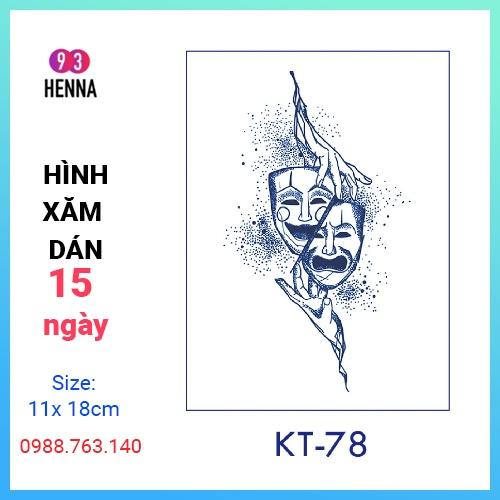 Hình Xăm Dán Tạm Thời Thảo Dược 15 Ngày mã KT78