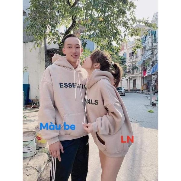 Áo hoodie ESSENTI chữ ngực TH6