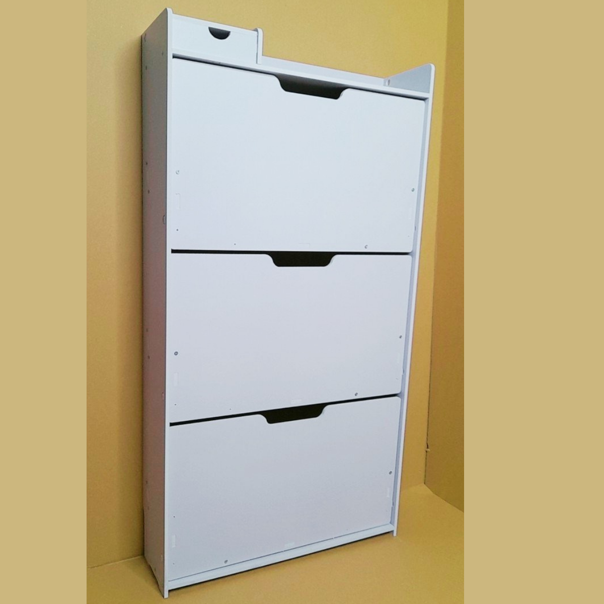 Tủ Giầy Lắp Ghép Thông Minh Cỡ Lớn Cánh Lật Chất Liệu Gỗ Nhựa Chống Nước Không Ẩm Mốc, Tủ Đựng Giày 3 Tầng 3 Lớp Sức Chứa 27-36 Đôi Giày Dép _Lốc Xoáy