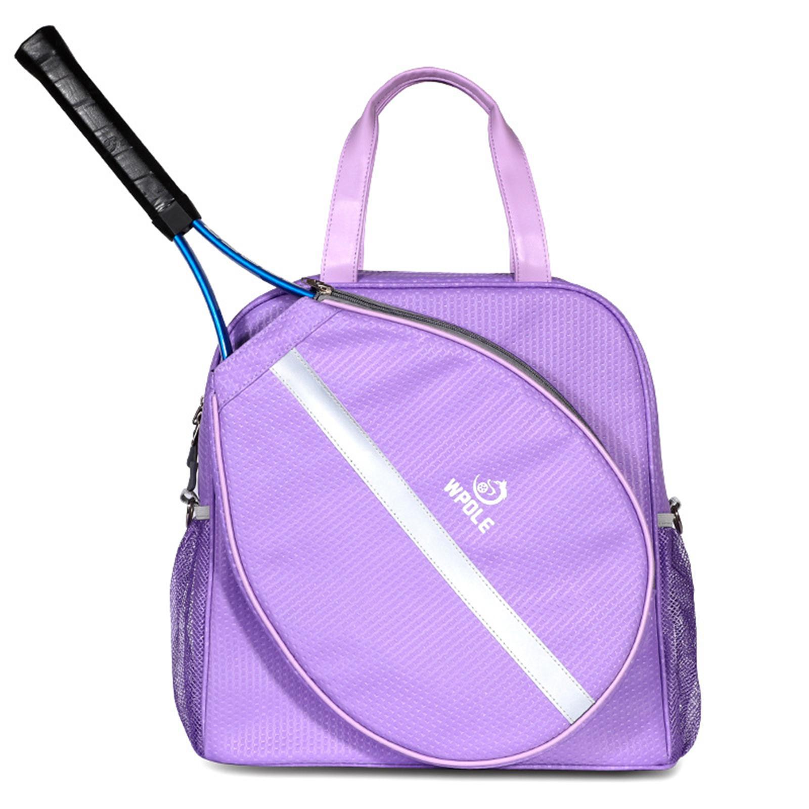 Badminton Bag Carrying Badminton Tennis Shoulder Bag Zipper Large Racket Bag