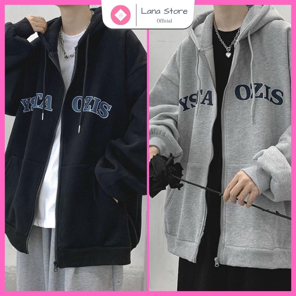 Áo Hoodie YSTA OZIS Chất Nỉ Bông Form Rộng Unisex Nam Nữ