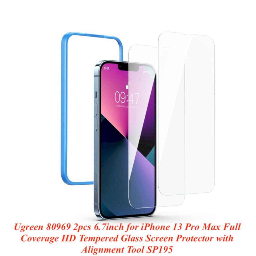 Ugreen UG80969SP195TK 2pcs 6.7inch Miếng dán cường lực dành cho iphone 13 Pro Max - 2 miếng - HÀNG CHÍNH HÃNG