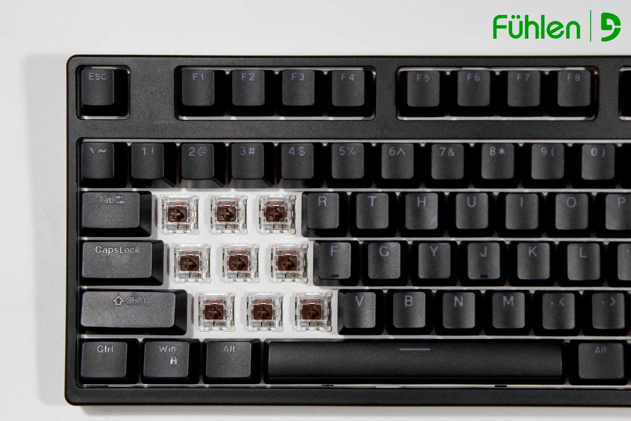 Bàn phím cơ gaming Fuhlen CK87S red switch, hot swap, led RGB, chỉnh app- Hàng chính hãng