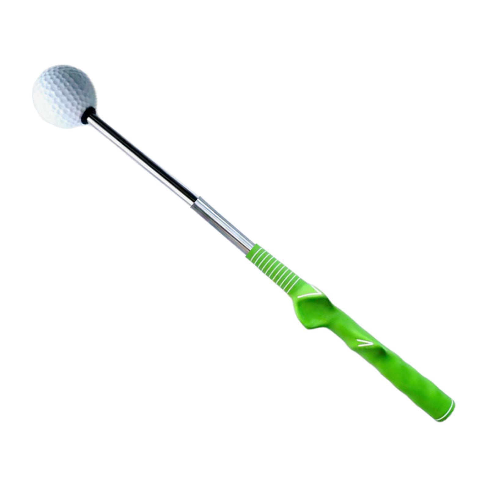 Golf Swing Trainer Aid Training Aid Position Guide Telescopic Warm up Rod Golf Practice for Exercise, Chipping, Unisex, Beginner, Indoor Outdoor