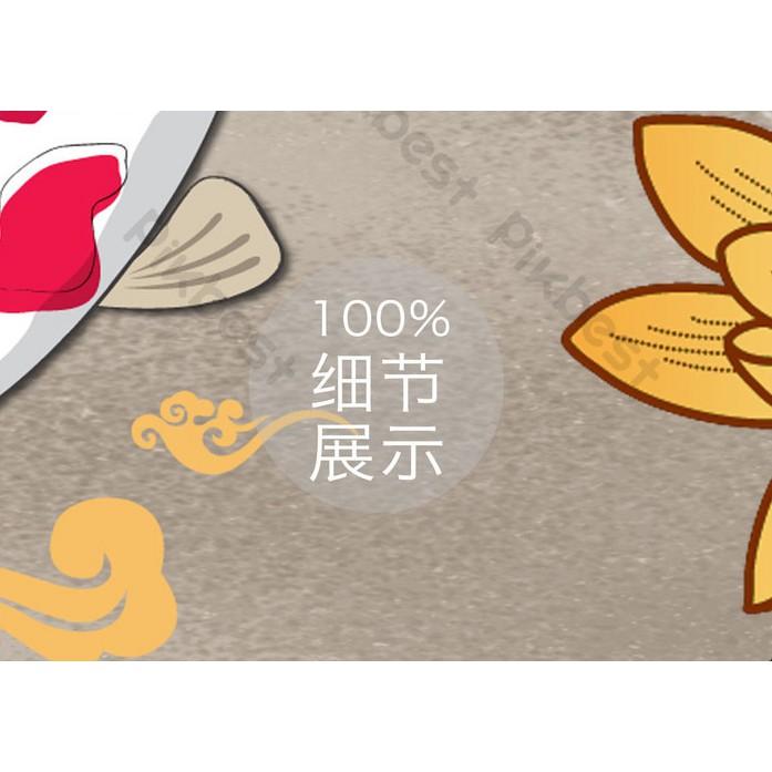 Tranh dán tường Hồ sen cá koi sáng tạo, tranh dán tường 3d hiện đại MS1292579