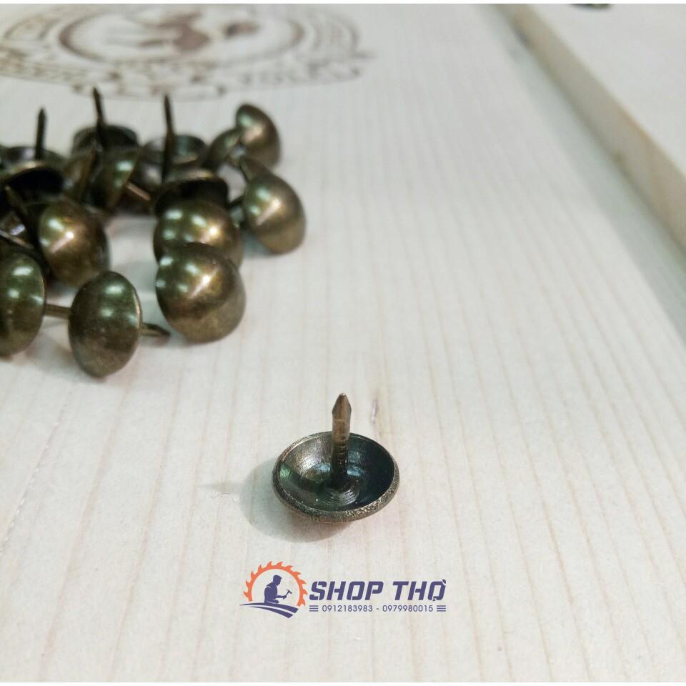 Đinh mũ màu đồng giả cổ 12*17mm