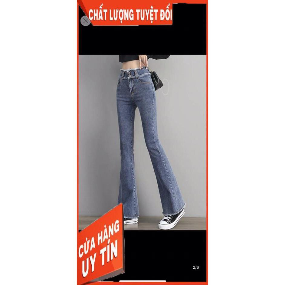 QUẦN JEANS LOE LƯNG SIÊU CAO XẺ GẤU