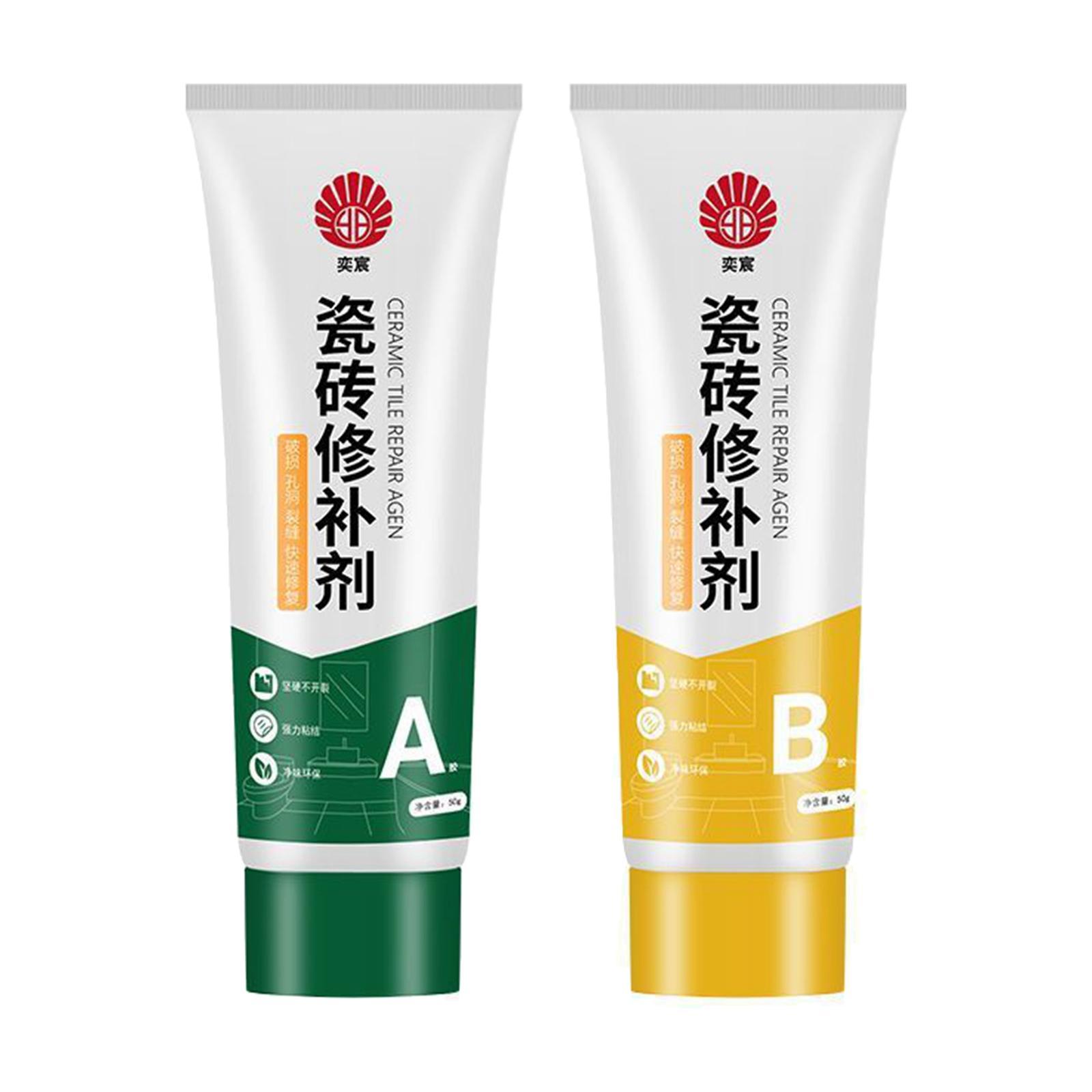 Tile Repair Agent, Tile Repair Kits, Home Filling Glue Porcelain Repair, Ceramic Tile Repair Filler, for Shower Tray Bathroom