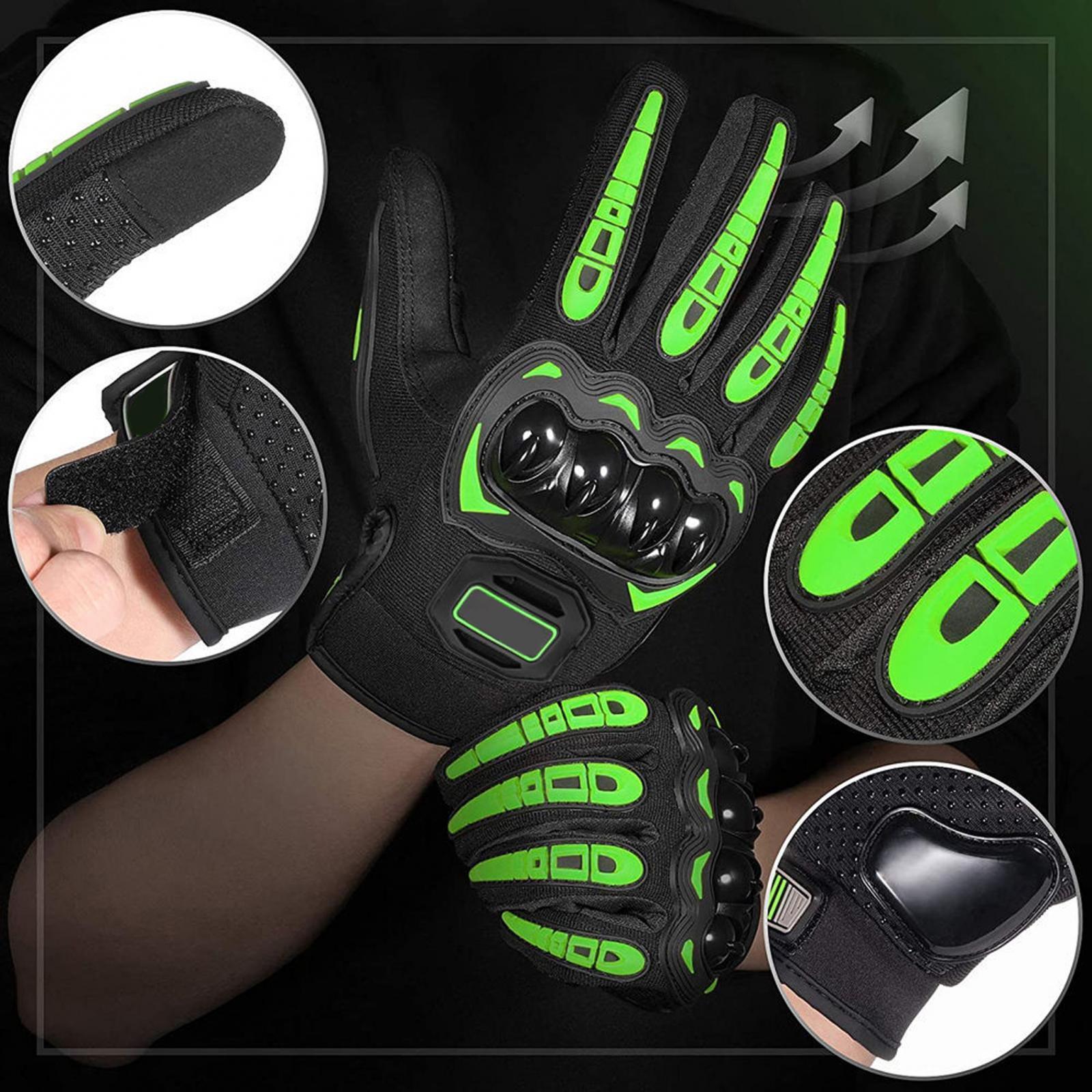 2Pieces Motorcycle Gloves Touchscreen Outdoor Gloves for Camping summer