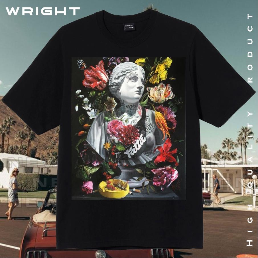 Áo thun WRIGHT phong cách Hy Lạp Tattoo Streetwear