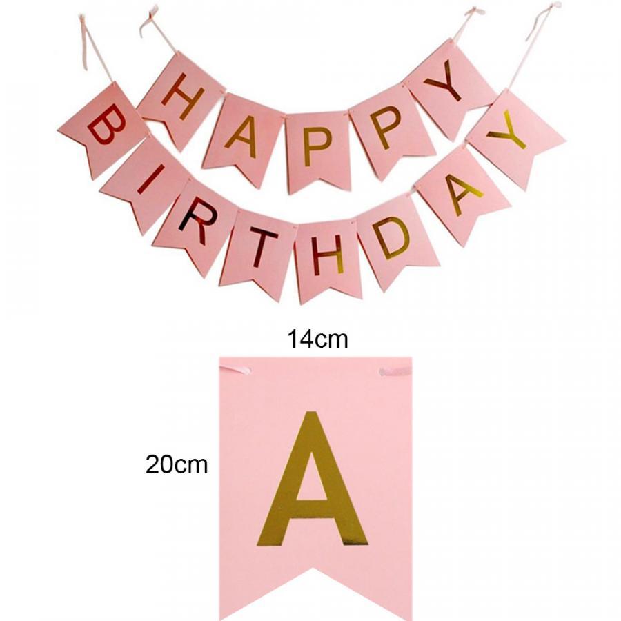 Dây treo sinh nhật Happy Birthday 14 x 20cm