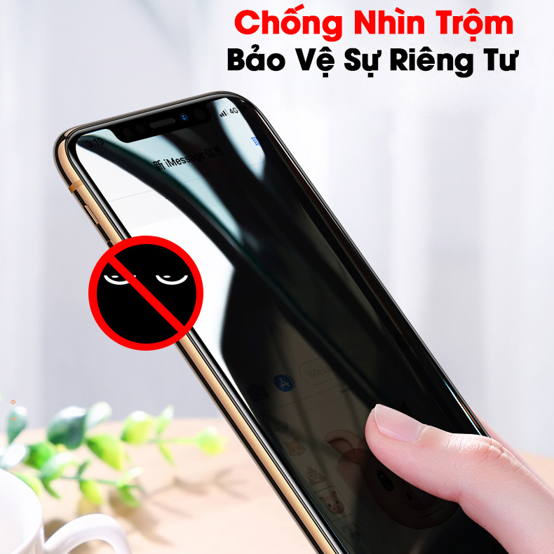 Kính cường lực chống nhìn trộm dành cho Vsmart Joy 4- Hàng Chính Hãng