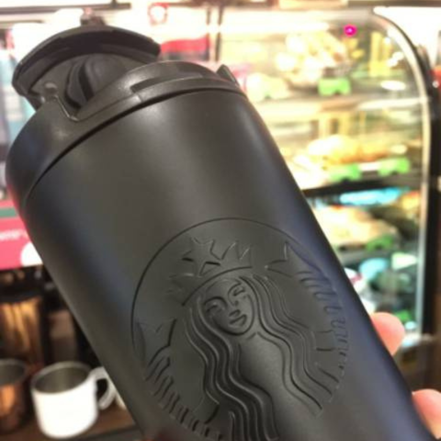 Bình Starbucks 16Oz (473ml) Stainless Steel Etched Black