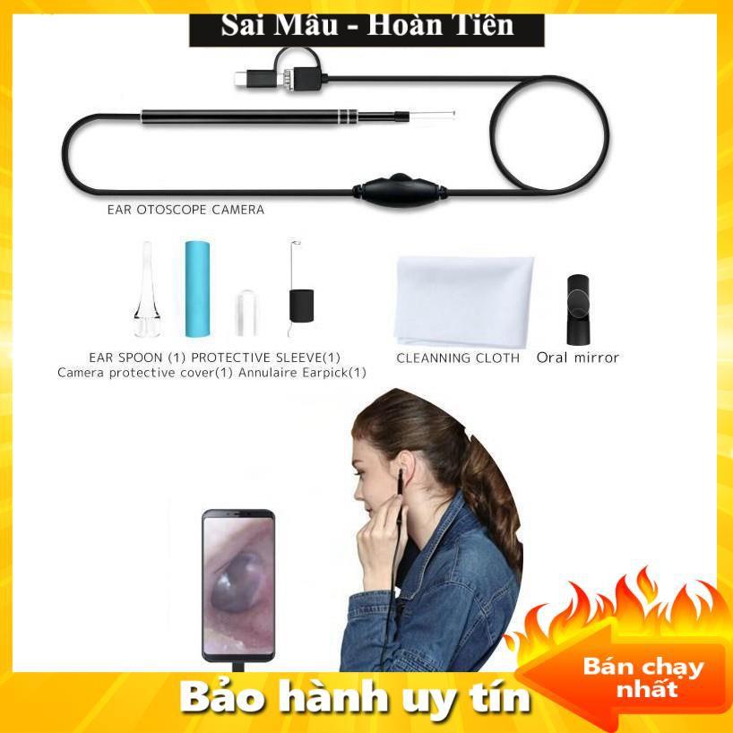 Camera nội soi y tế, Camera nội soi tai, mũi, họng - Máy lấy ráy tai HD Visual Earwas Clean Tool cho hình ảnh sắc nét, s