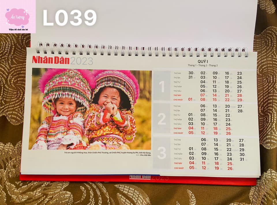 Lịch Tết 2024 - Xuân Giáp Thìn - Lịch 2024 để bàn văn phòng nhân dân chủ đề hay, ý nghĩa