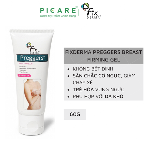 Gel dưỡng ẩm giúp ngực săn chắc Fixderma Preggers Breast Firming Gel (60g)