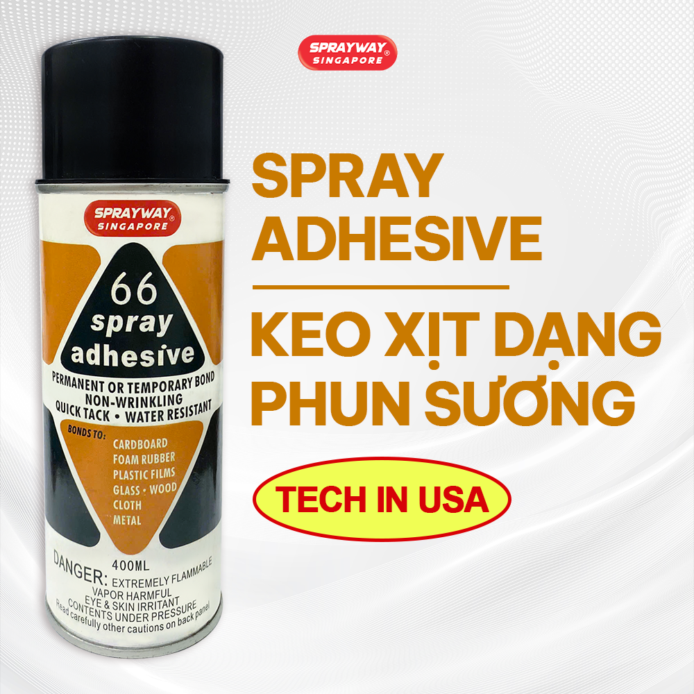 SPRAY ADHESSIVE | HÀNG CHÍNH HÃNG KEO XỊT DẠNG PHUN SƯƠNG SS 66