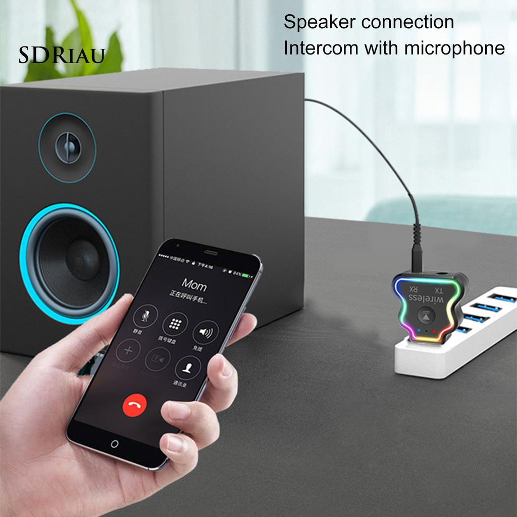 *QXDZ* M10 Bluetooth Transmitter Ambient Light 3.5mm Metal 20m Signal USB Bluetooth Adapter for Computer