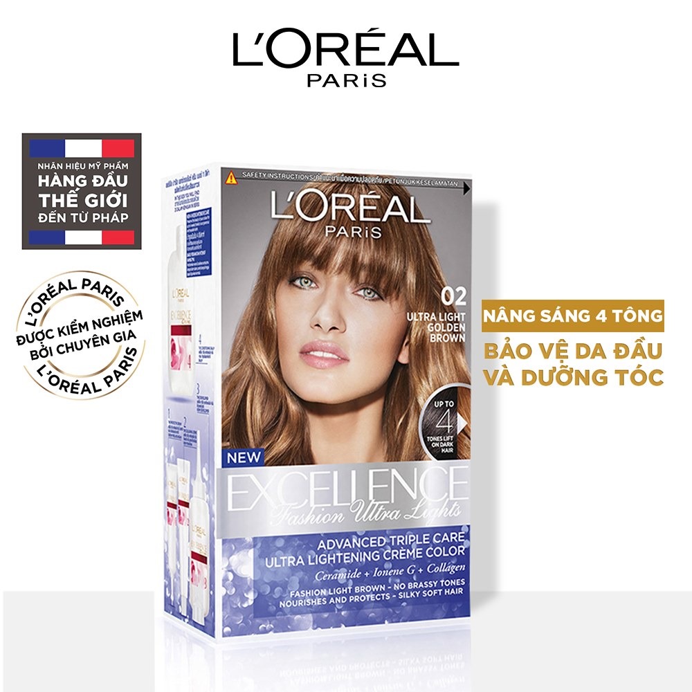 Kem nhuộm nâng sáng 4 tông L'Oreal Paris