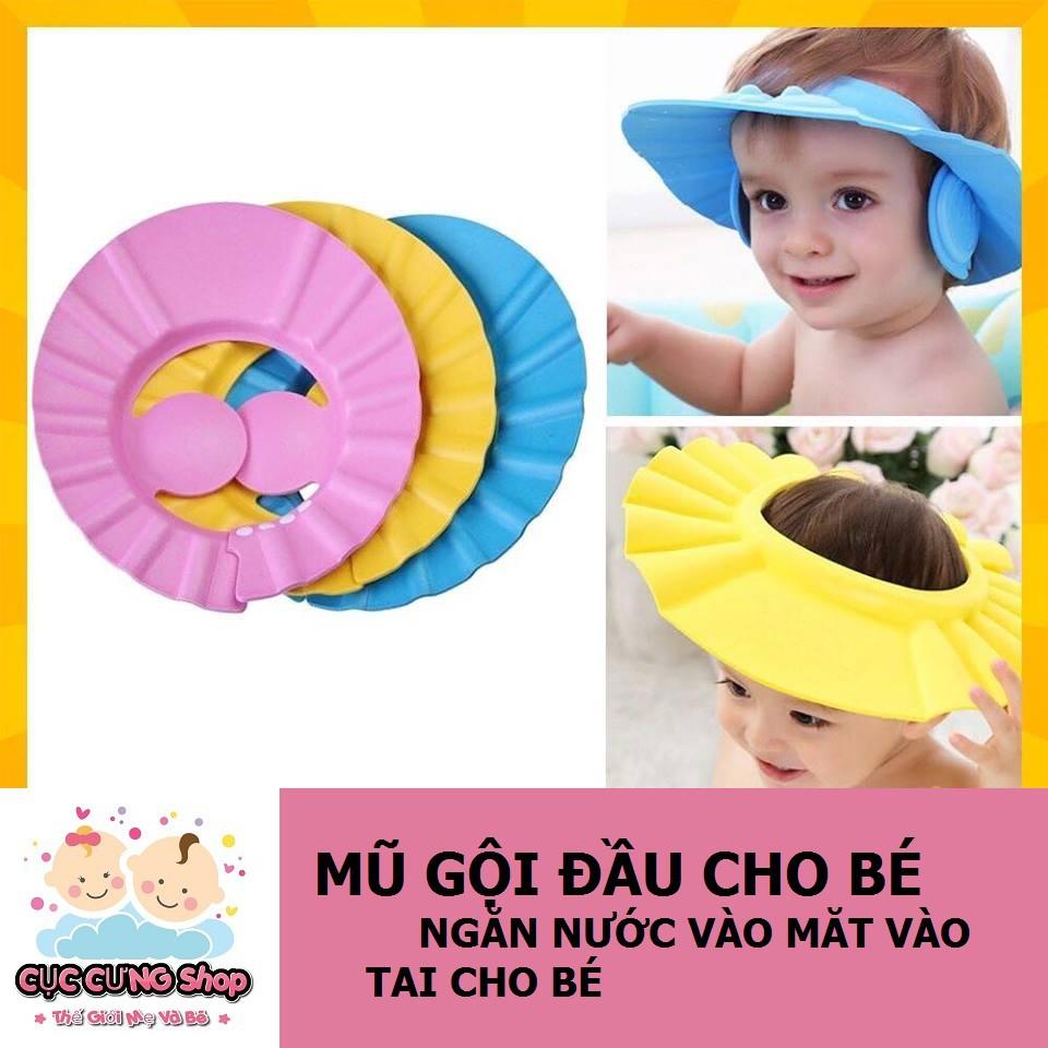 Mũ tắm gội đầu cho bé