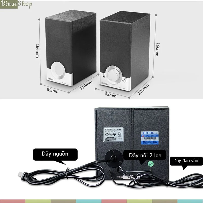 Edifier R18T - Loa Máy Tính 2.0 Nghe Nhạc, Xem Phim - Hàng chính hãng