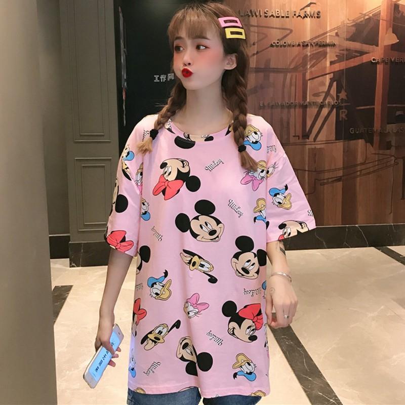 Áo Thun Nữ Ngắn Tay Cổ Tròn