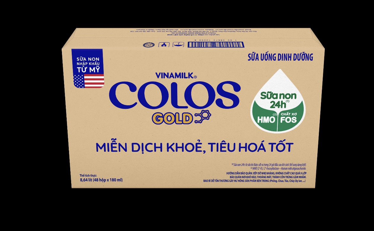 Thùng 48 hộp Sữa Uống Dinh Dưỡng Vinamilk ColosGold 180ml