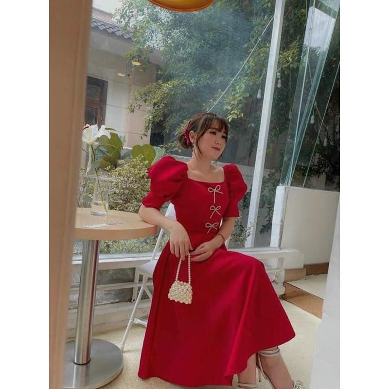 Đầm Maxi nơ đá Bigsize 60-85 ký