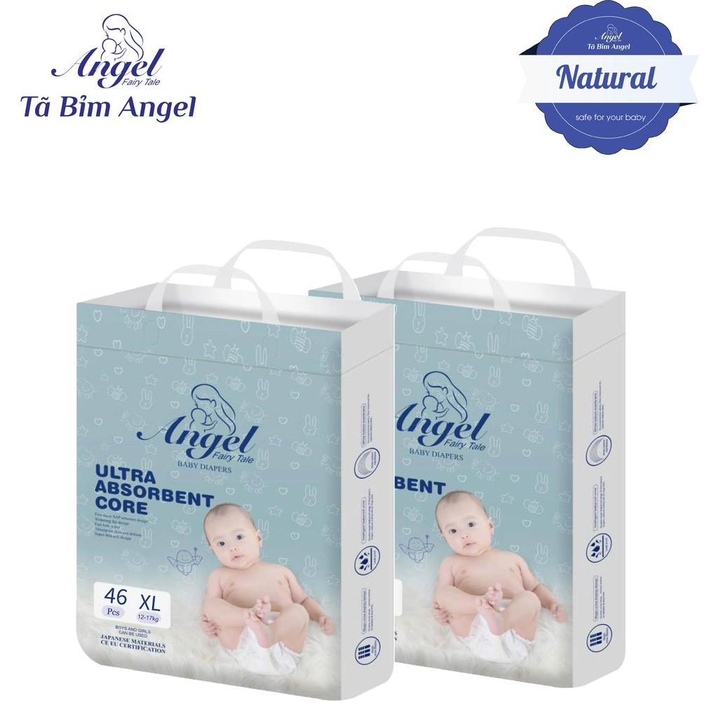 COMBO 2 Tã Dán ANGEL Ultra Absorbent Core Size NB62- S58-M54-L50-XL46