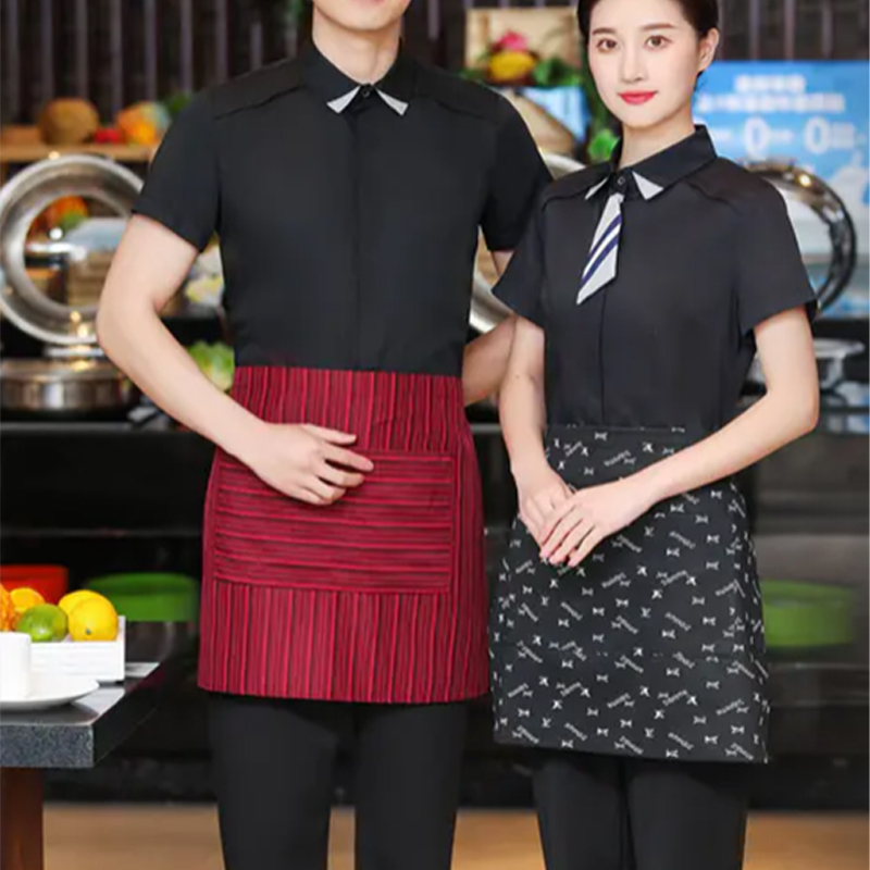 Xin mọi người Bộ sưu tập quần áo bồi bàn Quần áo dài tay áo Phòng khách sạn bất động sản nhà dì Quần áo làm việc