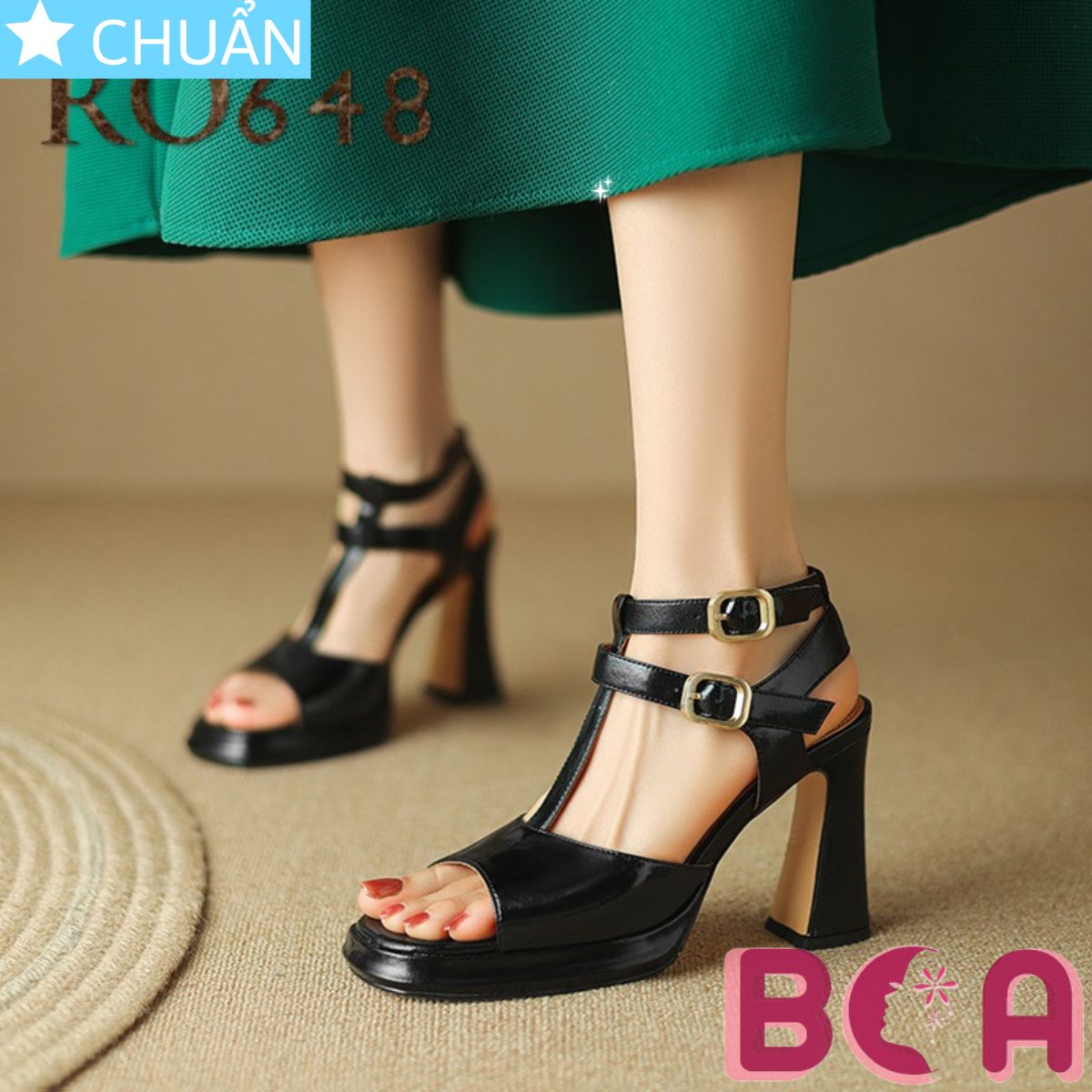 Sandal chiến binh cao gót 8p RO648 ROSATA tại BCASHOP thiết kế năng động, trẻ trung, thể hiện cá tính và đẳng cấp riêng