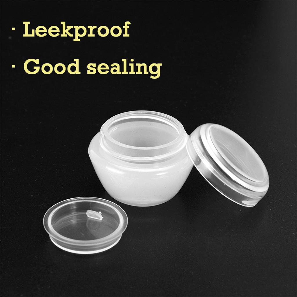 10PCS Cosmetic Empty Jar Pot Makeup Cream Lip Balm Container Box Tube Bottle Plastic Portable Refillable