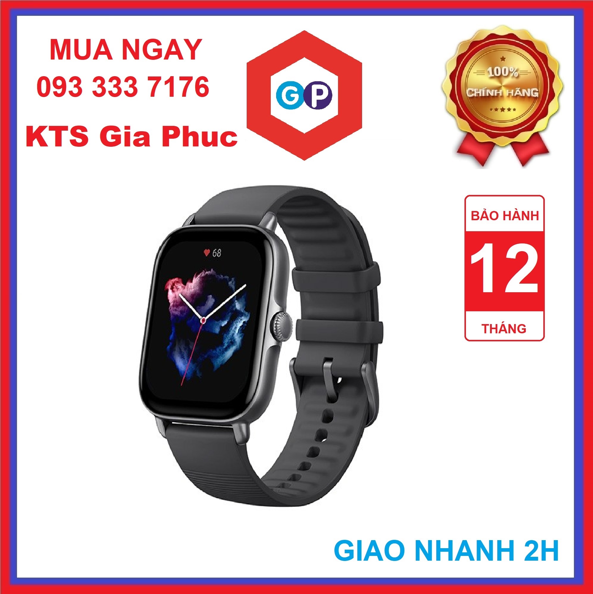 Đồng hồ thông minh Huami Amazfit GTS 3 - Hàng Chính Hãng