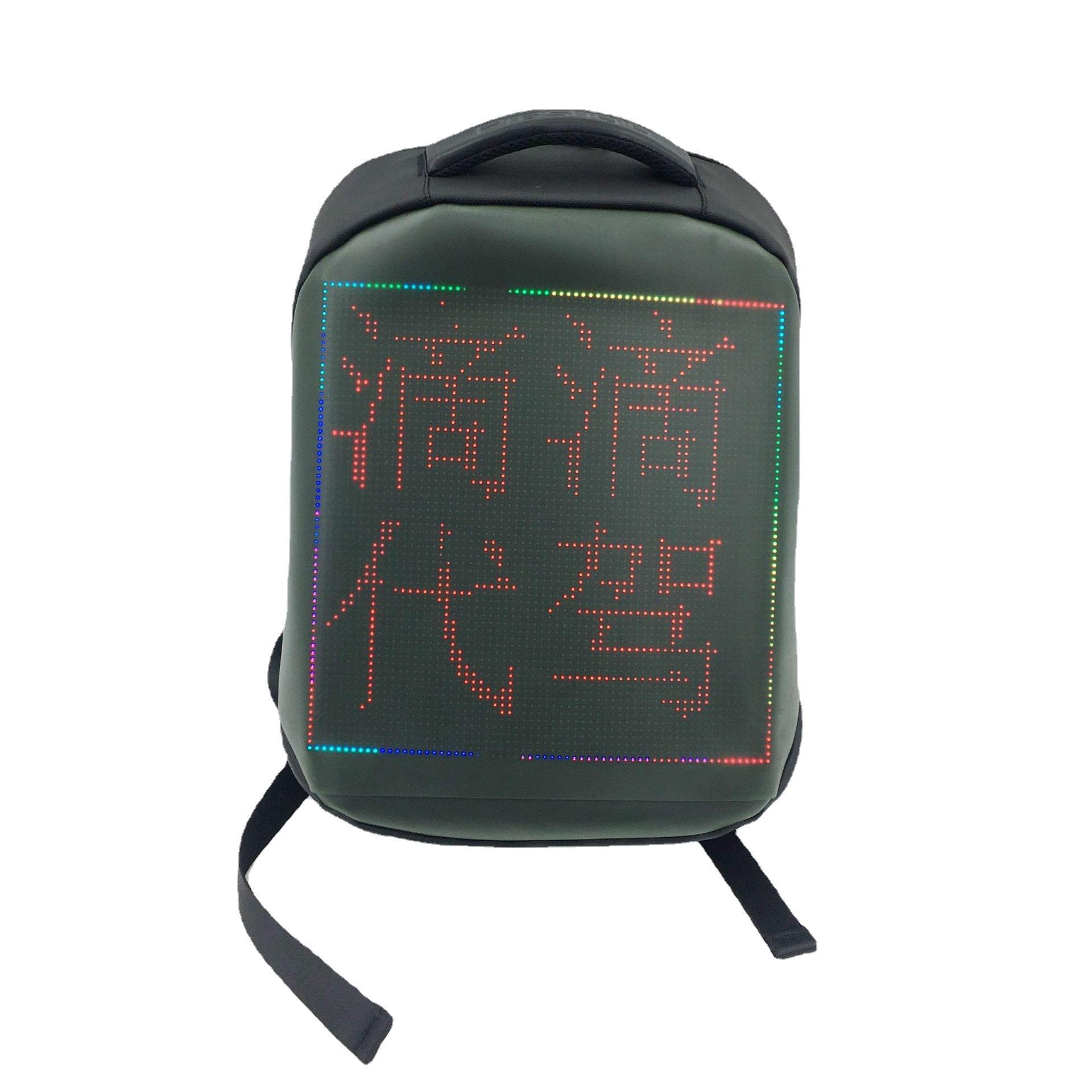 Ba lô màn hình điện tử thuận lợi nhất ba lô màn hình điện tử phát sáng di động ba lô máy tính LED ba lô hướng dẫn viên du lịch ngoài trời và túi diễu hành
