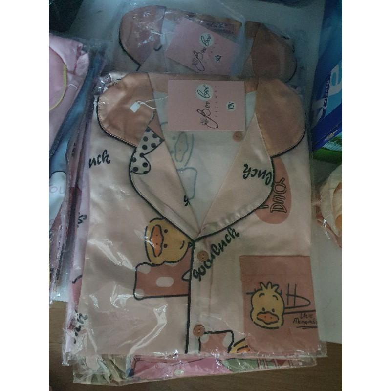 Đồ bộ pijama mặc nhà chất liệu latin cao cấp siêu mềm mịn như lụa Quảng Châu, hàng thiết kế