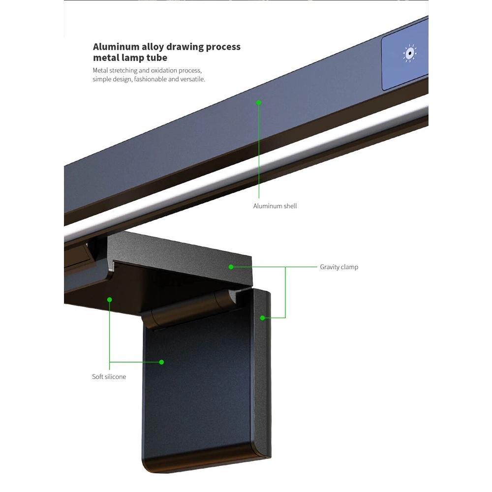 Đèn bàn Led màn hình USAMS Screenbar Chăm sóc mắt Đèn bàn LED USB Type-C