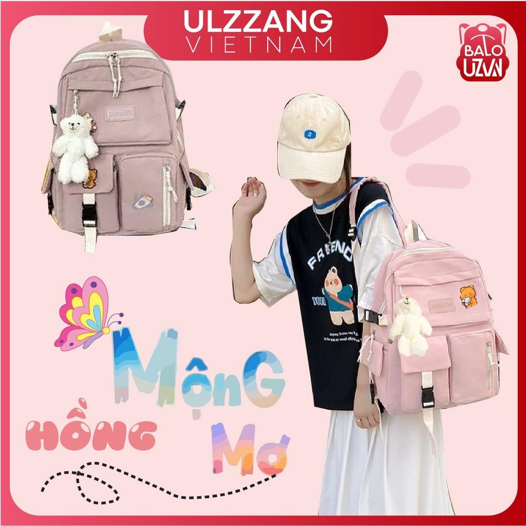 Balo nữ đi học thời trang Ulzzang Hàn Quốc, cặp sách đẹp hàng cao cấp dễ thương, túi xách sinh viên học sinh chống nước