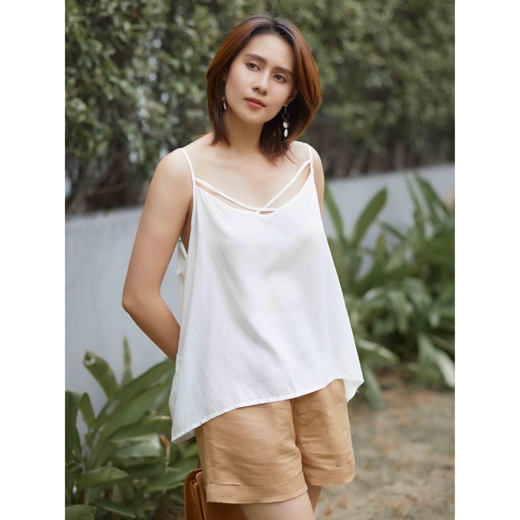 (Ảnh thật) Áo dây cotton mặc Vest nữ- Họa tết hoa lá