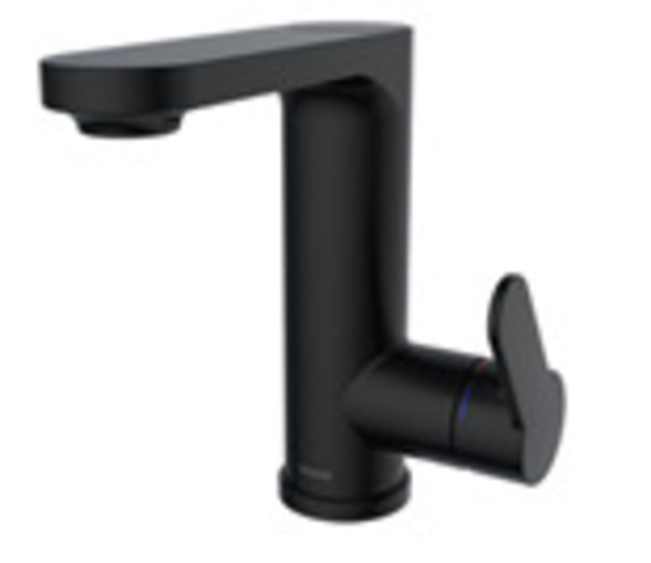 Vòi lavabo nóng lạnh, kích thước 47x180x167mm, chất liệu đồng, màu đen, hiệu Moen GN60121BL