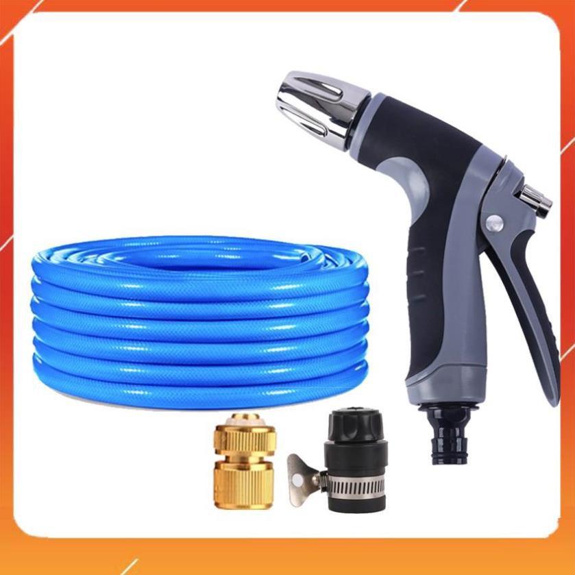 Bộ dây và vòi xịt tăng áp rửa xe tưới cây 7-10M 206817